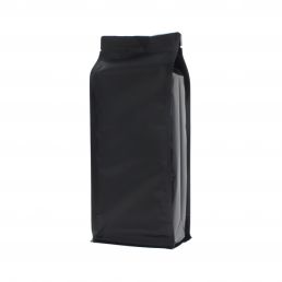 Flachbodenbeutel - matt schwarz - 140x350+{47,5+47,5} mm (2,8 lt)