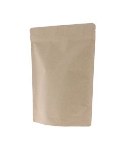 Standbodenbeutel Kraftpapier - braun - 160x230+{45+45} mm (700-900ml)