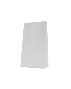 Blockbodembeutel Einlagiges Kraftpapier - weiss