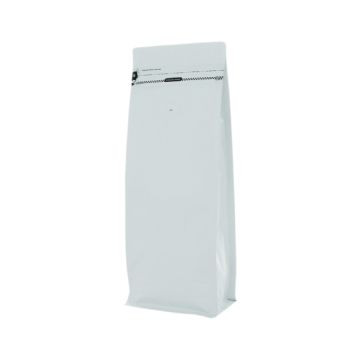 Flat Bottom Pouch matt white with valve and front zipper.jpg