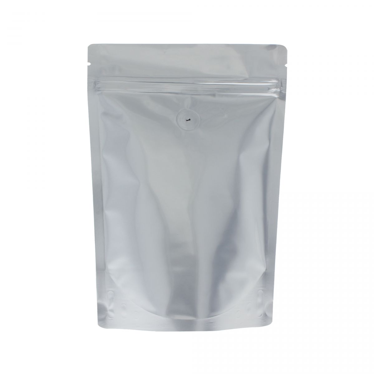 Kaffeebeutel - matt silber - 3 kg (300x500+{75+75}mm) 