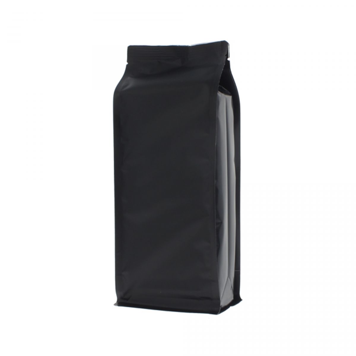 Flachbodenbeutel - matt schwarz - 140x350+{47,5+47,5} mm (2,8 lt)